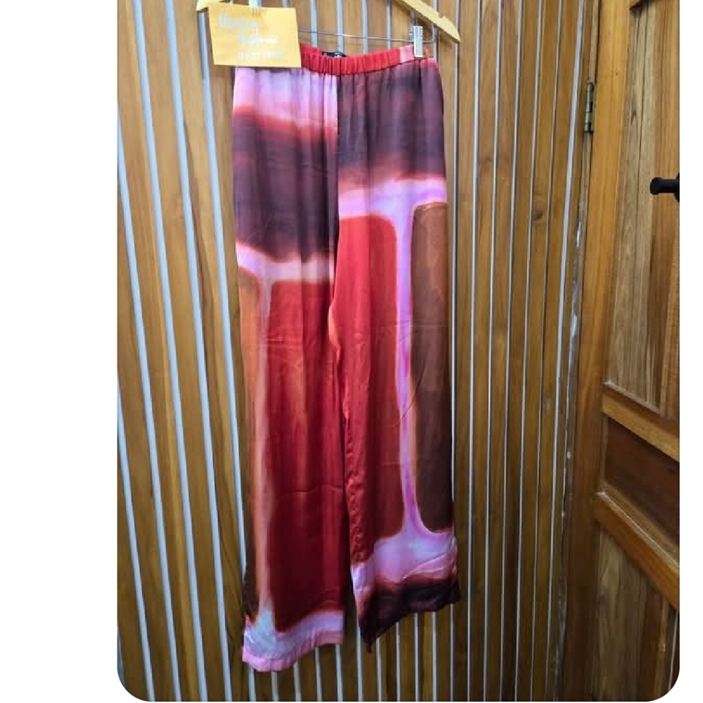 Silky Tie Dye Pants XL